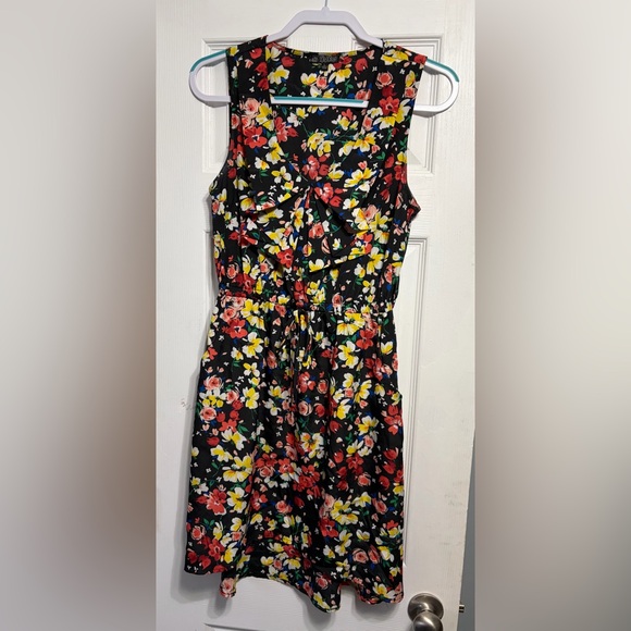 BeBop Dresses & Skirts - BeBop Floral Mini Dress - Black, Red, Yellow